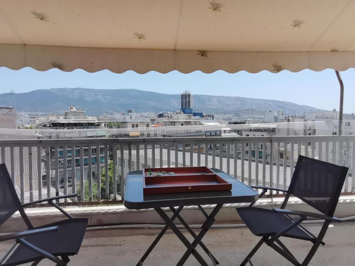 Ferienwohnung Penthouse Spacious W Super Wifi & Terrace, 2 Min From Metro Athen Exterior foto